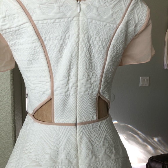 Rebecca Taylor White Jacquard Top Shirt 4 - Picture 7 of 8